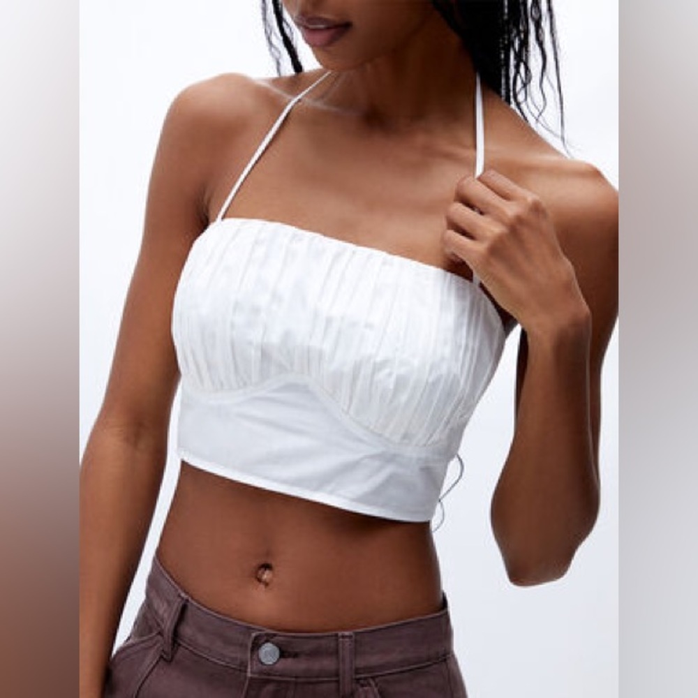 PacSun halter cami white XS